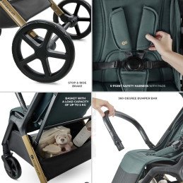 CARUCIOR SPORT KINDERKRAFT LOOM, 0-22 KG, JADE GREEN | MARKETPLACE SHOPPING CENTER