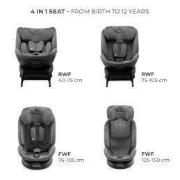 SCAUN AUTO KINDERKRAFT XPEDITION 3 I-SIZE 40-150 CM, GREY | MARKETPLACE SHOPPING CENTER