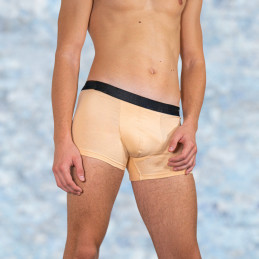 boxeri barbati din bumbac elastic,bej