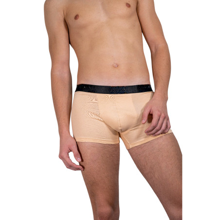 boxeri barbati din bumbac elastic,bej