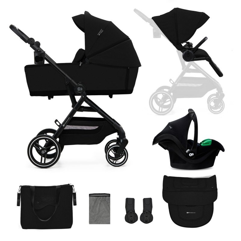 CARUCIOR KINDERKRAFT YOXI 3IN1 (MINK PRO) PURE BLACK | MARKETPLACE SHOPPING CENTER