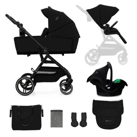 CARUCIOR KINDERKRAFT YOXI 3IN1 (MINK PRO) PURE BLACK | MARKETPLACE SHOPPING CENTER
