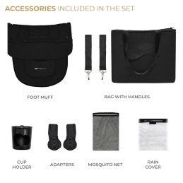 CARUCIOR KINDERKRAFT YOXI 3IN1 (MINK PRO) PURE BLACK | MARKETPLACE SHOPPING CENTER