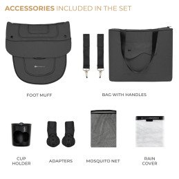 CARUCIOR KINDERKRAFT YOXI 3IN1 (MINK PRO) MOON GREY | MARKETPLACE SHOPPING CENTER
