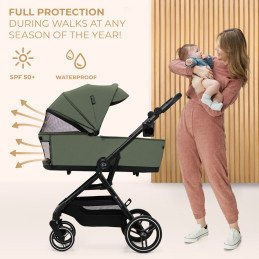 CARUCIOR KINDERKRAFT YOXI 3IN1 (MINK PRO) MISTIC GREEN | MARKETPLACE SHOPPING CENTER
