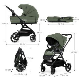 CARUCIOR KINDERKRAFT YOXI 3IN1 (MINK PRO) MISTIC GREEN | MARKETPLACE SHOPPING CENTER