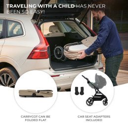 CARUCIOR KINDERKRAFT YOXI 3IN1 (MINK PRO) BEJ NISIP | MARKETPLACE SHOPPING CENTER