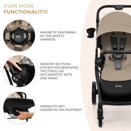 CARUCIOR KINDERKRAFT YOXI 3IN1 (MINK PRO) BEJ NISIP | MARKETPLACE SHOPPING CENTER