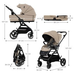 CARUCIOR KINDERKRAFT YOXI 3IN1 (MINK PRO) BEJ NISIP | MARKETPLACE SHOPPING CENTER