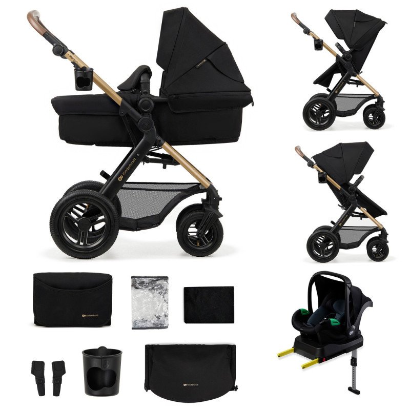 CARUCIOR MULTIFUNCTIONAL KINDERKRAFT MOOV 2 AIR 4IN1 PURE BLACK | MARKETPLACE SHOPPING CENTER
