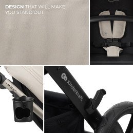 CARUCIOR MULTIFUNCTIONAL KINDERKRAFT MOOV 2 EVA 4IN1 MOON GREY | MARKETPLACE SHOPPING CENTER