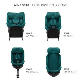 SCAUN AUTO KINDERKRAFT XRIDER 2 I-SIZE 40-150 CM GREEN | MARKETPLACE SHOPPING CENTER