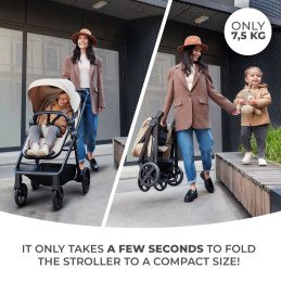 CARUCIOR KINDERKRAFT NEWLY, 3 IN 1, BEJ | MARKETPLACE SHOPPING CENTER