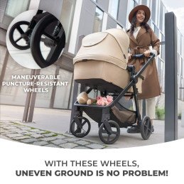 CARUCIOR KINDERKRAFT NEWLY, 3 IN 1, BEJ | MARKETPLACE SHOPPING CENTER