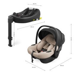 SCOICA AUTO KINDERKRAFT I-LITE CU BAZA ENDURA SAFE FX BEIGE | MARKETPLACE SHOPPING CENTER