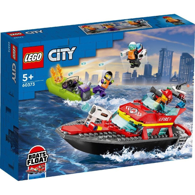 LEGO CITY BARCA DE SALVARE A POMPIERILOR 60373 | MARKETPLACE SHOPPING CENTER