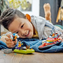 LEGO CITY BARCA DE SALVARE A POMPIERILOR 60373 | MARKETPLACE SHOPPING CENTER