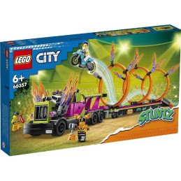 LEGO CITY CAMION DE CASCADORIE SI PROVOCAREA CERCURILOR DE FOC 60357 | 1Buy.ro
