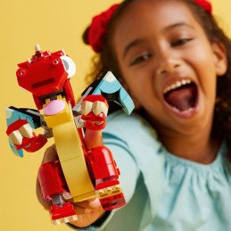 LEGO CREATOR 3IN1 DRAGON ROSU 31145 | MARKETPLACE SHOPPING CENTER