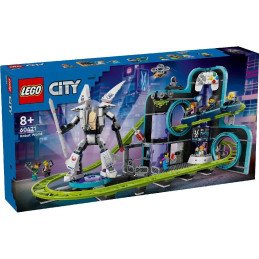 LEGO CITY PARC CU ROLLER-COASTER LUMEA ROBOTILOR 60421 | 1Buy.ro