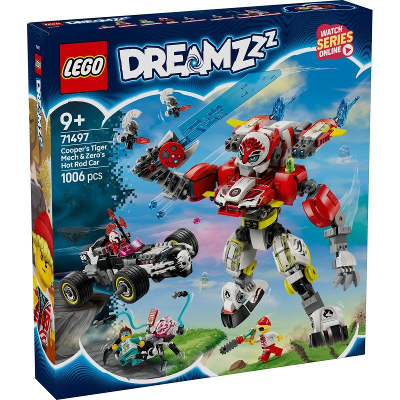 LEGO DREAMZZZ ROBOTUL TIGRU AL LUI COOPER SI MASINA HOT ROD A LUI ZERO 71497 | MARKETPLACE SHOPPING CENTER