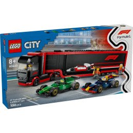 LEGO CITY CAMION F1 CU MASINILE F1 RB20 SI AMR24 60445 | 1Buy.ro