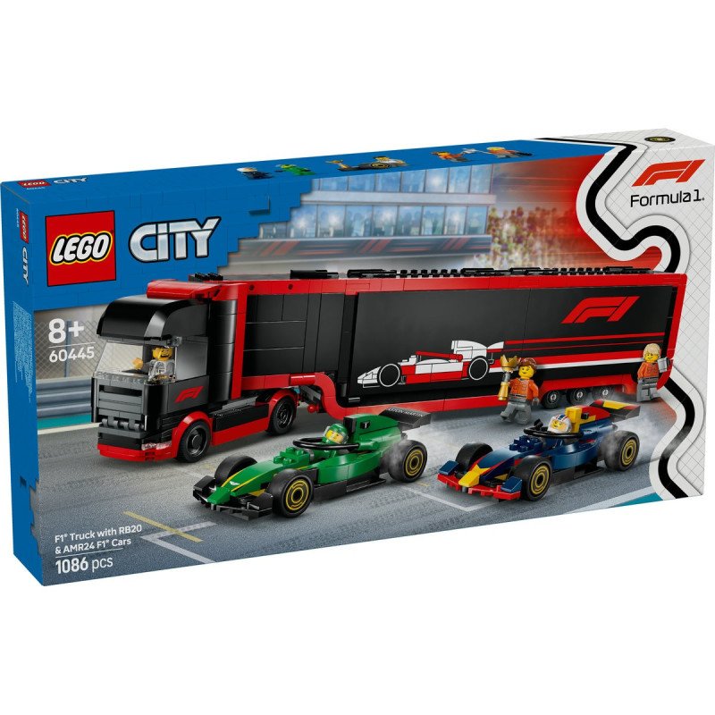 LEGO CITY CAMION F1 CU MASINILE F1 RB20 SI AMR24 60445 | MARKETPLACE SHOPPING CENTER