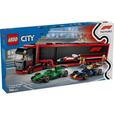 LEGO CITY CAMION F1 CU MASINILE F1 RB20 SI AMR24 60445 | MARKETPLACE SHOPPING CENTER
