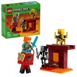 LEGO MINECRAFT BATALIE DEASUPRA LAVEI ÎN NETHER 21266 | 1Buy.ro