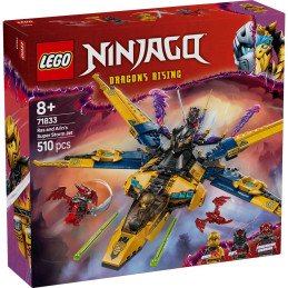 LEGO NINJAGO SUPERAVIONUL CU REACTIE AL LUI RAS SI ARIN 71833 | 1Buy.ro