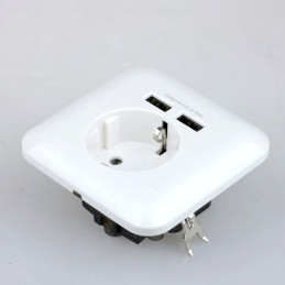 Priza eleganta cu incarcator USB Schuko