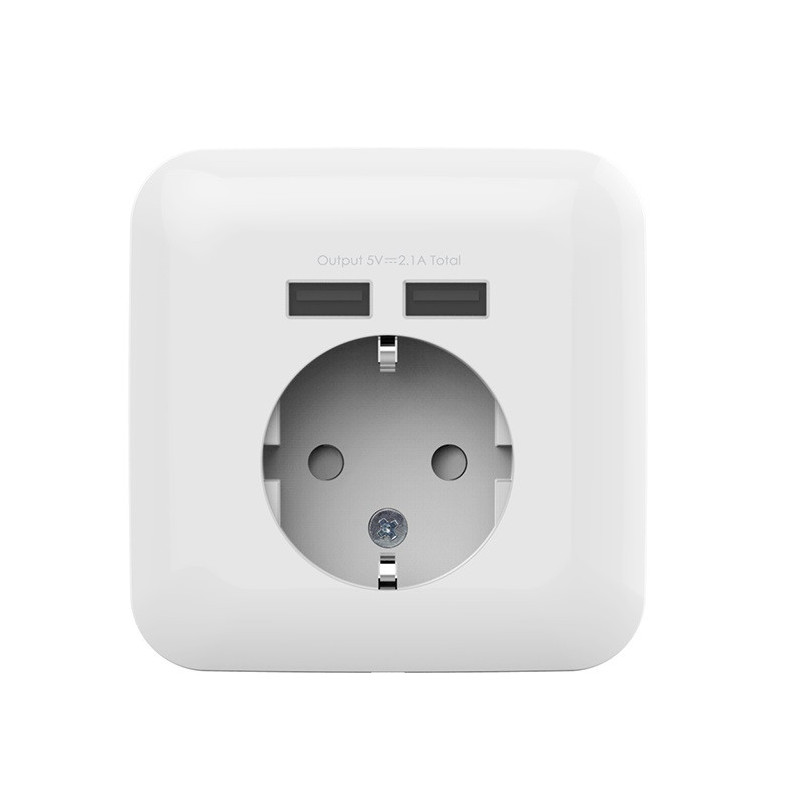 Priza eleganta cu incarcator USB Schuko