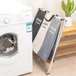 Cos Rufe Pliabil Impermeabil 3 Compartimente Aluminiu 135L Multicolor
