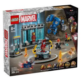 LEGO SUPER HEROES LABORATORUL LUI IRON MAN SALA ARMURILOR 76315 | 1Buy.ro