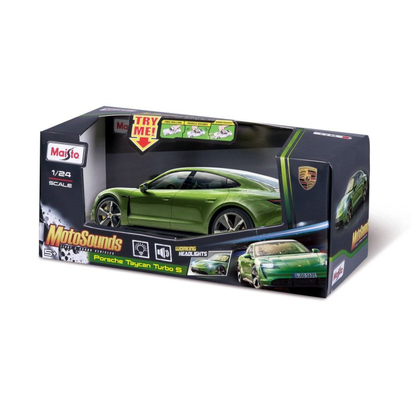 MAISTO MASINUTA CU SUNETE SI LUMINI PORSCHE TAYCAN TURBO S SCARA 1 LA 24 | MARKETPLACE SHOPPING CENTER