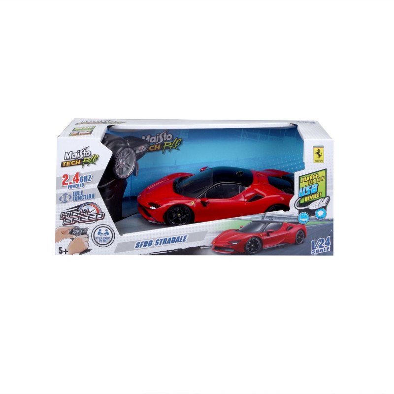 MAISTO MASINUTA PREMIUM CU TELECOMANDA 2.4GHz FERRARI SF90 STRADALE SCARA 1 LA 24 | MARKETPLACE SHOPPING CENTER