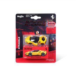 MAISTO MASINUTA METALICA SPEED ICONS FERRARI SF90 STRADALE GALBEN SCARA 1 LA 64 | 1Buy.ro