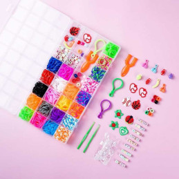 Set Creativ Brățări Copii 1600 Piese