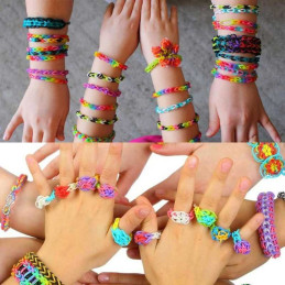 Set Creativ Brățări Copii 1600 Piese