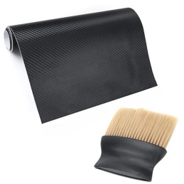 Folie si Perie Colantare Auto Carbon 3D