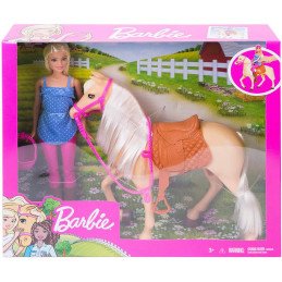 BARBIE SET PAPUSA CU CAL | 1Buy.ro