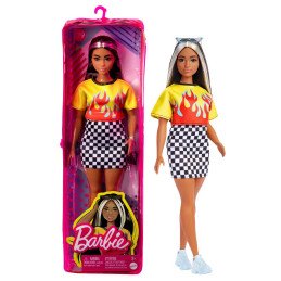 PAPUSA BARBIE FASHIONISTA BRUNETA CU SUVITE BLONDE | 1Buy.ro