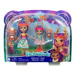ENCHANTIMALS SET PAPUSI SURORI SI ANIMALUTELE LOR DANESSA DEER SI SPRINT SI DANETTA DEER SI FLEET | 1Buy.ro