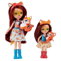 ENCHANTIMALS SET PAPUSI SURORI SI ANIMALUTELE LOR FELICITY FOX SI FLICK SI FEANA FOX SI MIXTE | MARKETPLACE SHOPPING CENTER