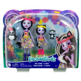 ENCHANTIMALS SET PAPUSI SURORI SI ANIMALUTELE LOR SAGE SKUNK SI CAPER SI SABELLA SKUNK SI STRIPER | 1Buy.ro