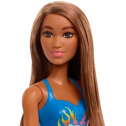 PAPUSA BARBIE SATENA CU COSTUM DE BAIE ALBASTRU | MARKETPLACE SHOPPING CENTER