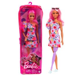 PAPUSA BARBIE FASHIONISTA CU PAR ROZ SI PICIOR PROTETIC | MARKETPLACE SHOPPING CENTER