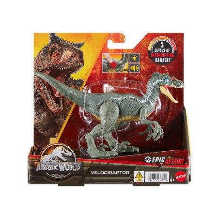JURASSIC WORLD EPIC ATTACK DINOZAUR VELOCIRAPTOR | MARKETPLACE SHOPPING CENTER