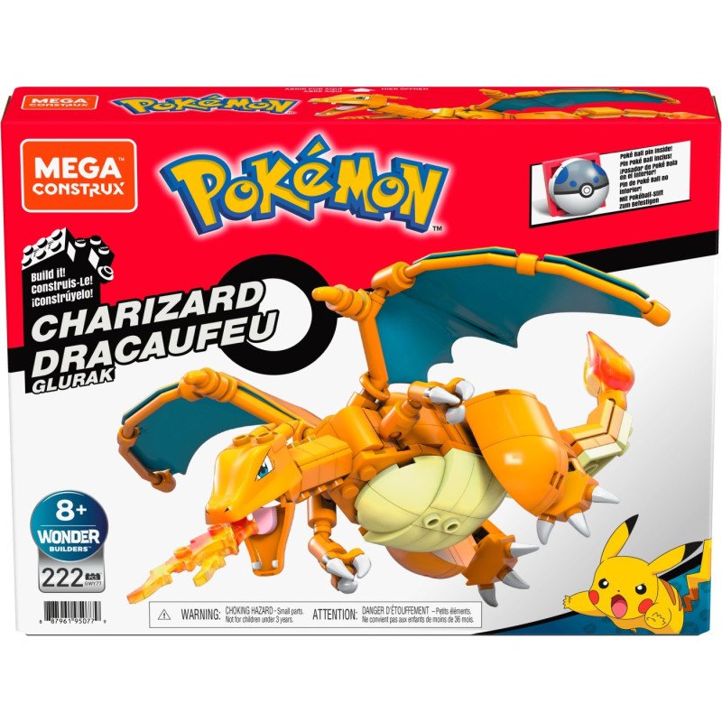 POKEMON MEGA CONSTRUX CHARIZARD DRACAUFEU GLURAK | MARKETPLACE SHOPPING CENTER