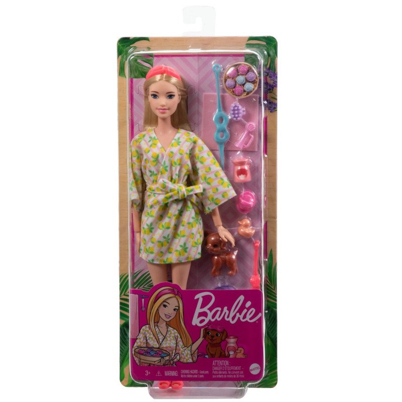 BARBIE SET DE JOACA CU ACCESORII PAPUSA BARBIE O ZI LA SPA | MARKETPLACE SHOPPING CENTER